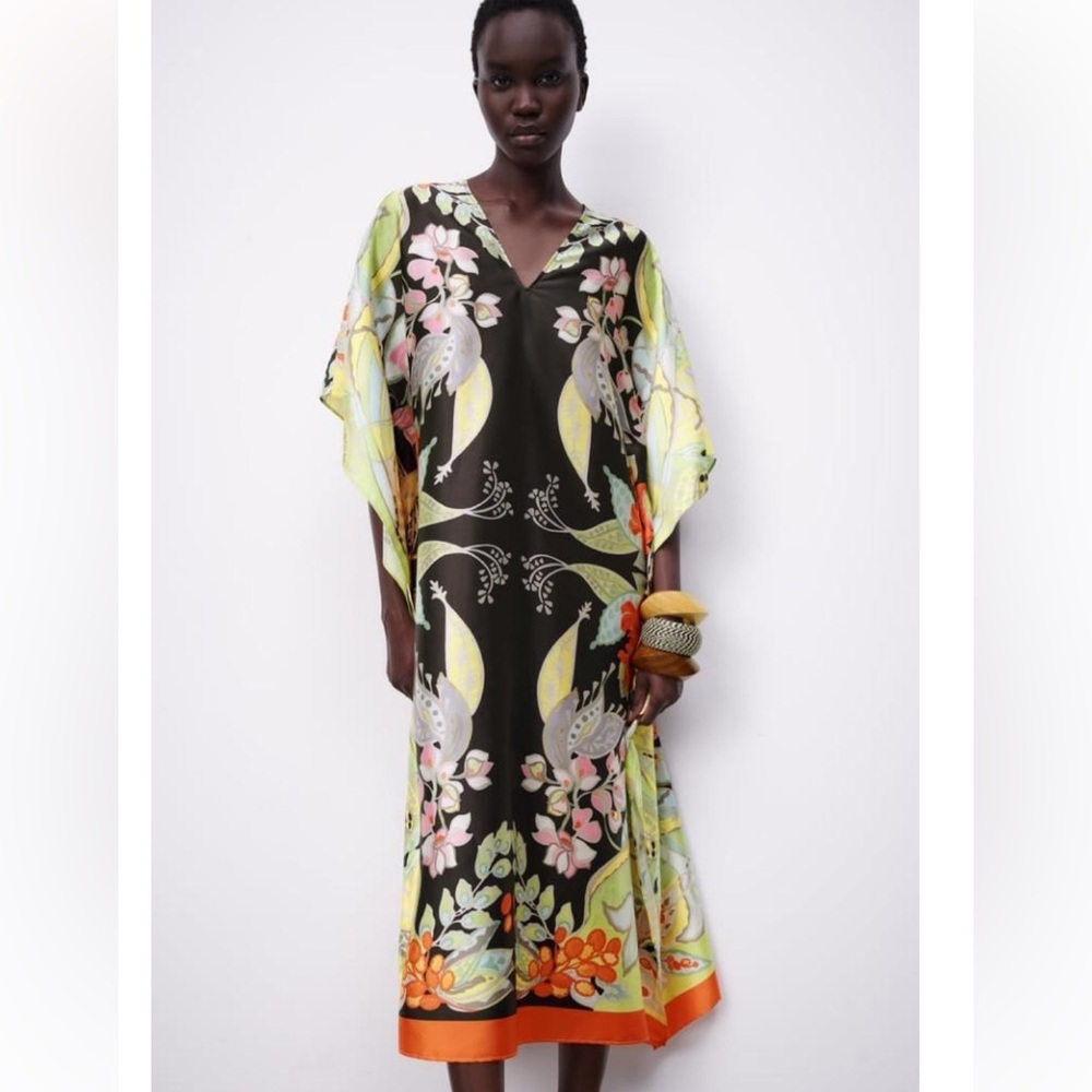Zara Printed Kaftan Limited Edition-flawed